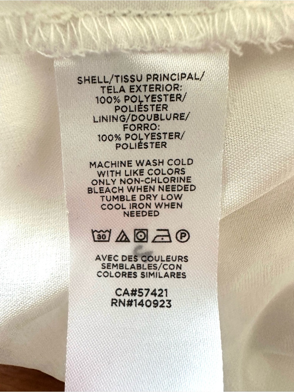 LOFT Ivory V-Neck Swiss Dot Peplum Top - Picture 6 of 7